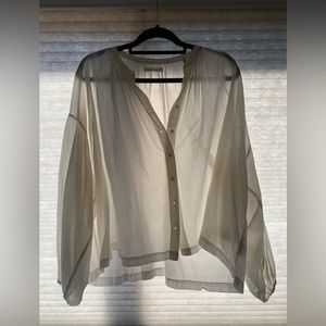Dôen The Jane Blouse in Salt Size Large